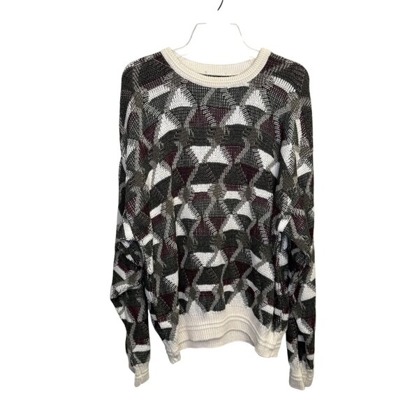 Vintage Jantzen Men's Geometric Pattern Sweater Made in USA Size Large - Picture 2 of 6